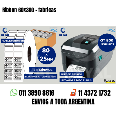 Ribbon 60x300 - fabricas