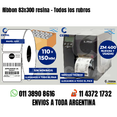 Ribbon 83x300 resina - Todos los rubros