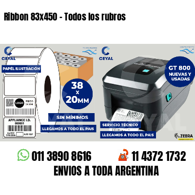 Ribbon 83x450 - Todos los rubros