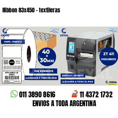 Ribbon 83x450 - textileras