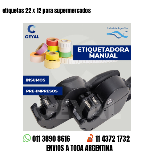 etiquetas 22 x 12 para supermercados