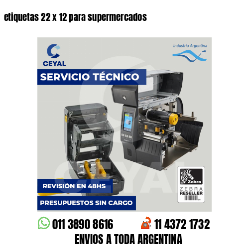 etiquetas 22 x 12 para supermercados