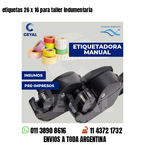 etiquetas 26 x 16 para taller indumentaria
