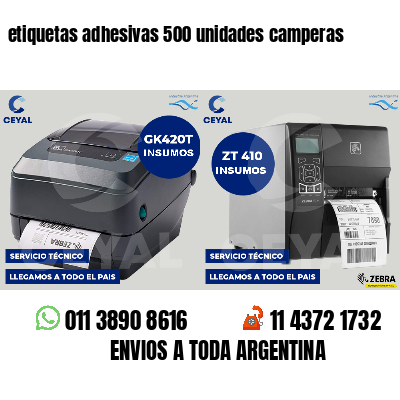 etiquetas adhesivas 500 unidades camperas