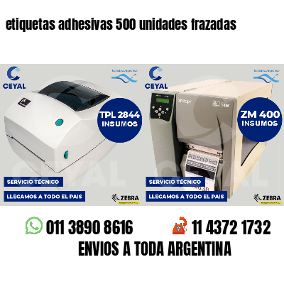 etiquetas adhesivas 500 unidades frazadas