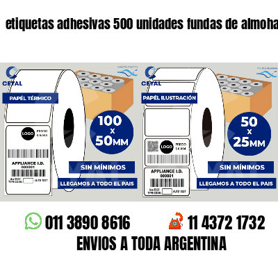 etiquetas adhesivas 500 unidades fundas de almohadas