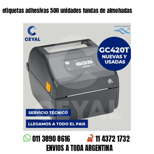 etiquetas adhesivas 500 unidades fundas de almohadas