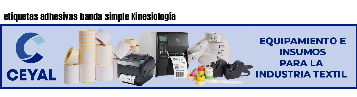 etiquetas adhesivas banda simple Kinesiología