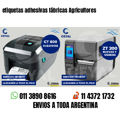 etiquetas adhesivas fábricas Agricultores