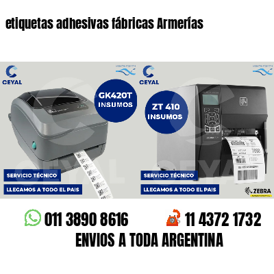 etiquetas adhesivas fábricas Armerías