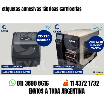etiquetas adhesivas fábricas Carnicerías