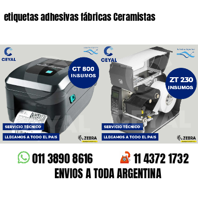 etiquetas adhesivas fábricas Ceramistas