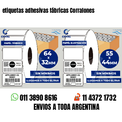 etiquetas adhesivas fábricas Corralones