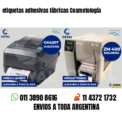 etiquetas adhesivas fábricas Cosmetología