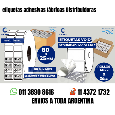 etiquetas adhesivas fábricas Distribuidoras