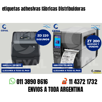 etiquetas adhesivas fábricas Distribuidoras