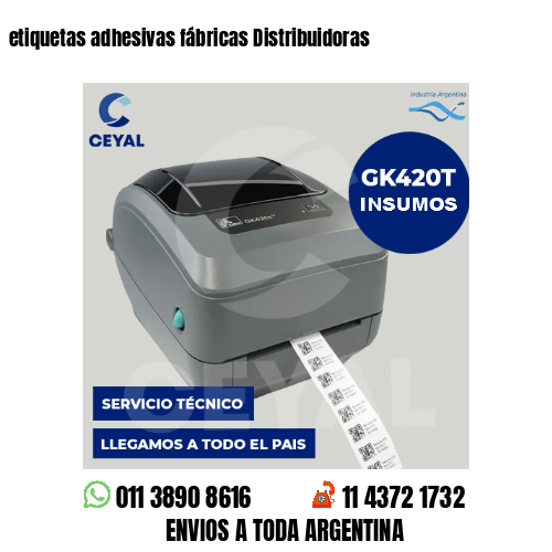 etiquetas adhesivas fábricas Distribuidoras