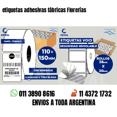etiquetas adhesivas fábricas Florerías