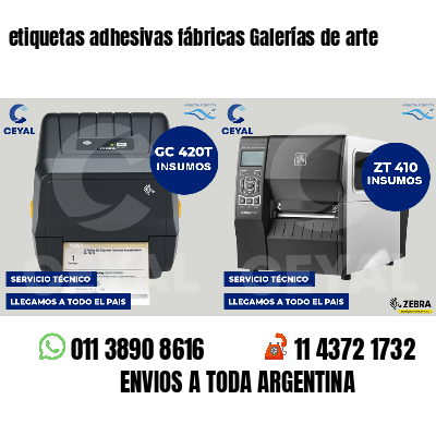 etiquetas adhesivas fábricas Galerías de arte