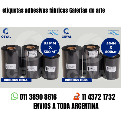 etiquetas adhesivas fábricas Galerías de arte