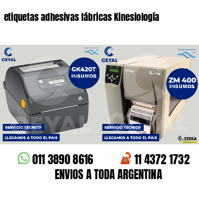 etiquetas adhesivas fábricas Kinesiología