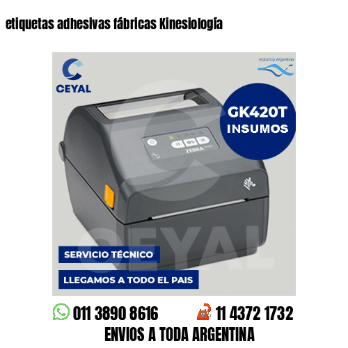 etiquetas adhesivas fábricas Kinesiología