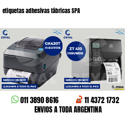 etiquetas adhesivas fábricas SPA