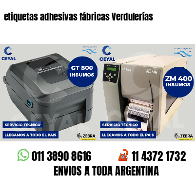 etiquetas adhesivas fábricas Verdulerías