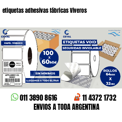 etiquetas adhesivas fábricas Viveros