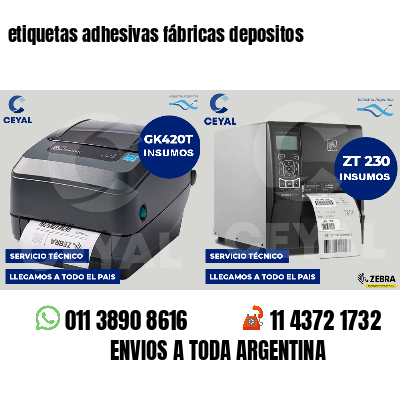 etiquetas adhesivas fábricas depositos