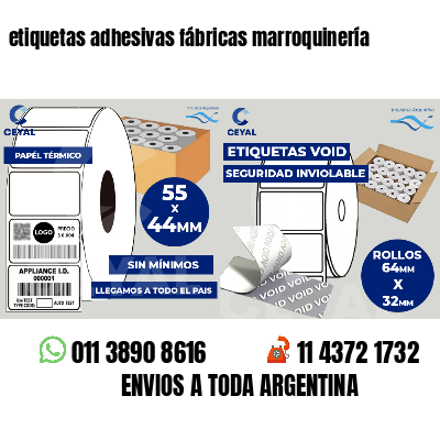 etiquetas adhesivas fábricas marroquinería