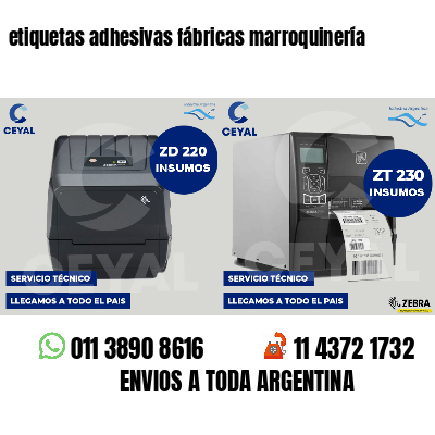etiquetas adhesivas fábricas marroquinería