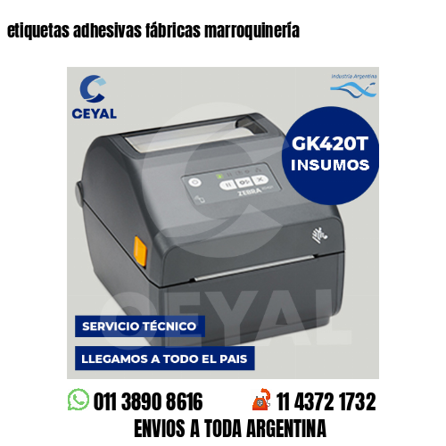 etiquetas adhesivas fábricas marroquinería
