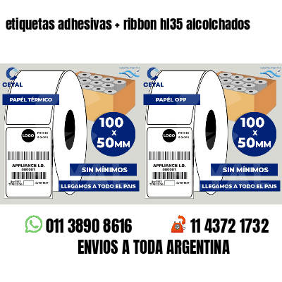 etiquetas adhesivas   ribbon hl35 alcolchados