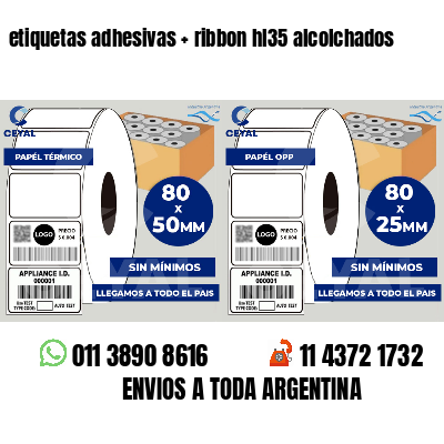 etiquetas adhesivas   ribbon hl35 alcolchados