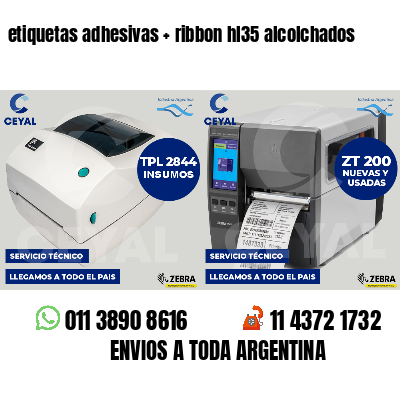 etiquetas adhesivas   ribbon hl35 alcolchados