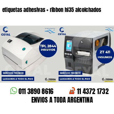 etiquetas adhesivas   ribbon hl35 alcolchados