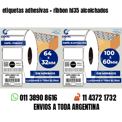 etiquetas adhesivas   ribbon hl35 alcolchados