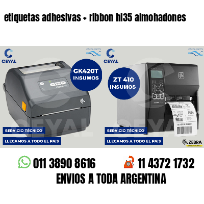 etiquetas adhesivas   ribbon hl35 almohadones