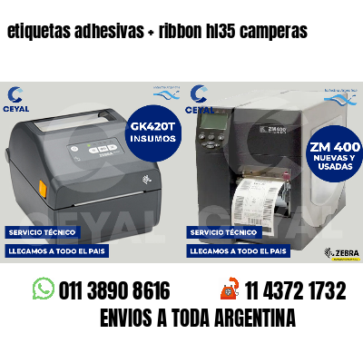etiquetas adhesivas   ribbon hl35 camperas