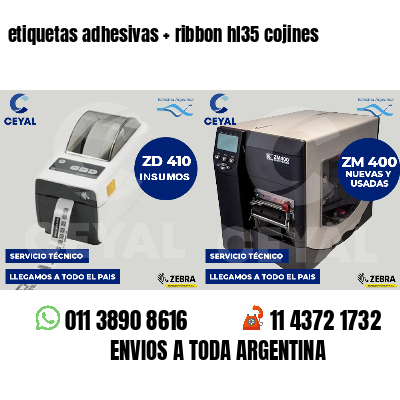 etiquetas adhesivas   ribbon hl35 cojines