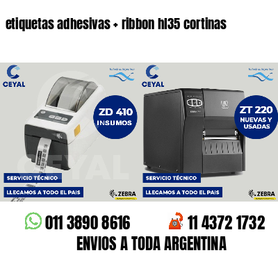 etiquetas adhesivas   ribbon hl35 cortinas