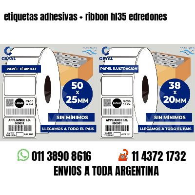etiquetas adhesivas   ribbon hl35 edredones