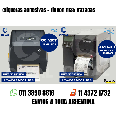 etiquetas adhesivas   ribbon hl35 frazadas