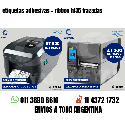 etiquetas adhesivas   ribbon hl35 frazadas