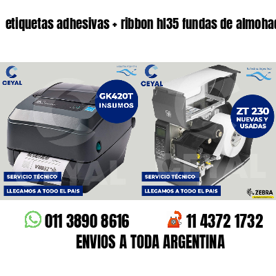 etiquetas adhesivas   ribbon hl35 fundas de almohadas