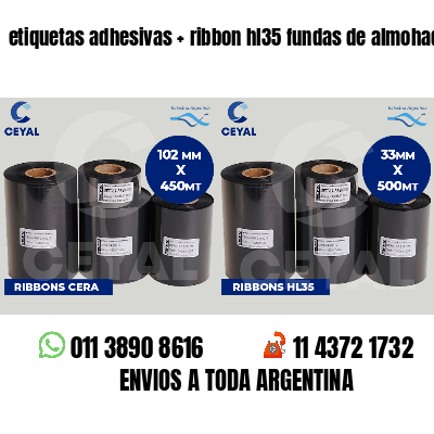 etiquetas adhesivas   ribbon hl35 fundas de almohadas
