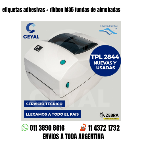 etiquetas adhesivas   ribbon hl35 fundas de almohadas