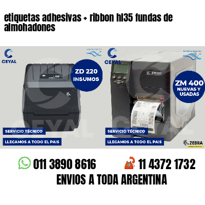 etiquetas adhesivas   ribbon hl35 fundas de almohadones