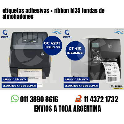 etiquetas adhesivas   ribbon hl35 fundas de almohadones